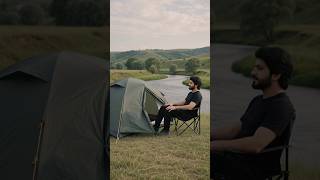 I went camping in the jungle near a river.  #viralvideo #viral #junglevideo #river #jungle #camping