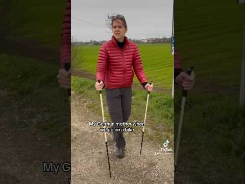 My German mother when we go on a hike #shorts