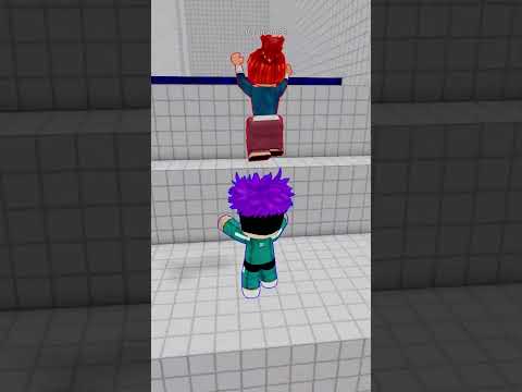 Thanos plays Teamwork Obby with Bacon 💙 #roblox #shorts