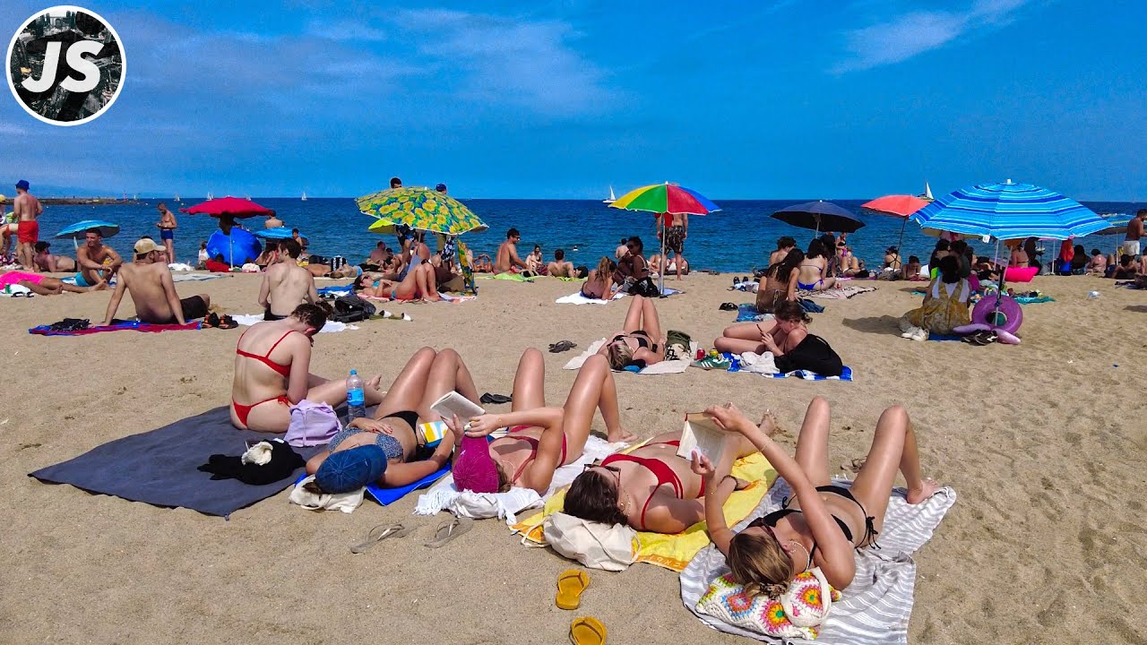 Barcelona Beach Walk | Summer in Spain 2023