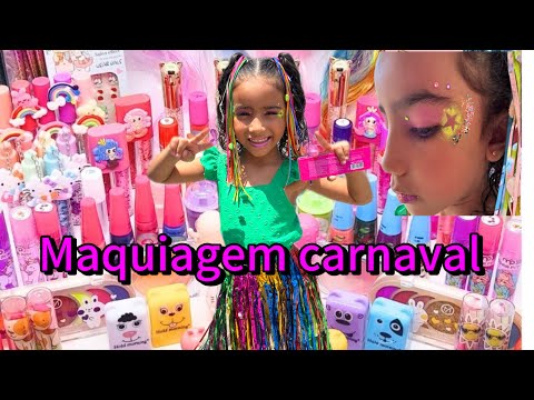 Maquiagem carnaval infantil #shorts @DoceManuEeu