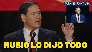 Última hora: Discurso de Marco Rubio estremece el estadio Charlie Kirk