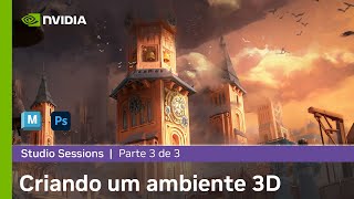 Como Criar um Ambiente 3D Estilizado com Florent Boston – Parte 3:  Pintando sobre o 3D