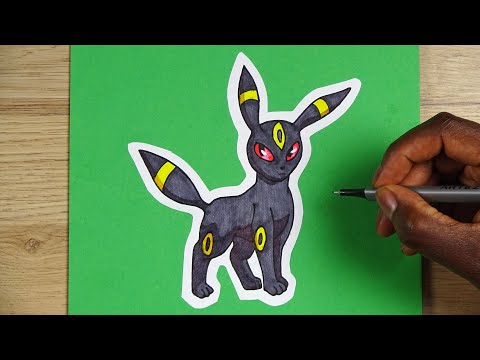 How To Draw UMBREON | Step By Step Tutorial | Pokemon | DeMoose Art