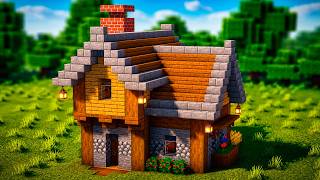 Дом для выживания на 2 игроков в Майнкрафт | Красивый стартовый дом