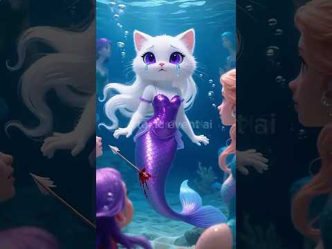 The Mermaid Cat’s Revenge 🐾💔🌊 #shorts #viralvideo #cat #ai #KittyTails #toxiceventai