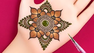 Very beautiful stylish front hand mehndi design | easy arabic mehndi design | Mehndi design | mehndi