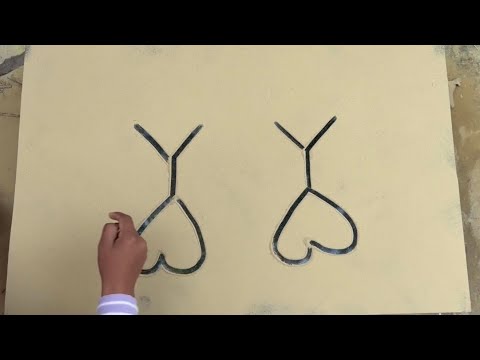 how to draw love birds easy with Dust //how to draw a lovebird easy// Easy Love birds step by step