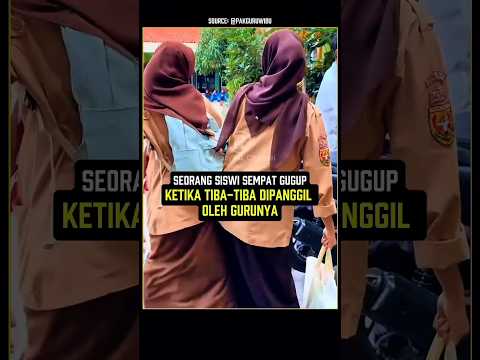 Siswi ini gugup, tapi justru dapat kejutan dari Gurunya