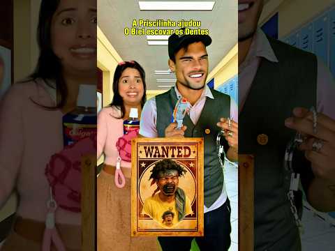 A ​⁠@Priscilinha AJUDOU O BIEL ESCOVAR OS DENTES #humor #comedy #funny