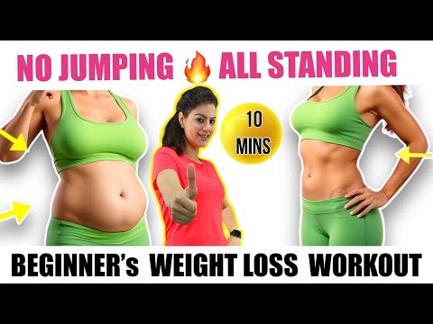 10 Mins Ultimate Beginner’s Standing Cardio Workout To Lose Weight Fast | No Jumping Home Workout