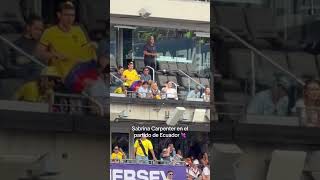 Sabrina Carpenter at the Ecuador vs Germany FIFA World Cup match ⚽🇪🇨🇩🇪 | June 25, 2026.