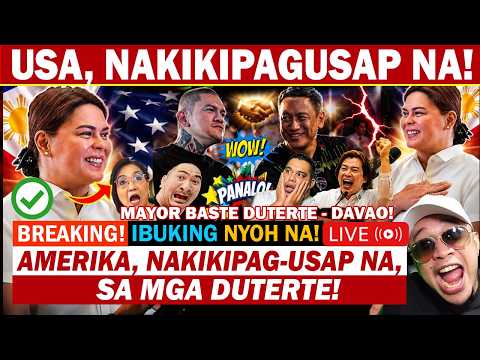 JUST IN! NOW NA! AMERIKA SA MGA DUTERTE