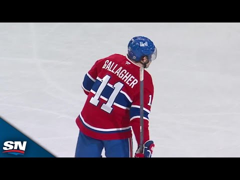 Canadiens' Brendan Gallagher Goes Post And In For Second Goal vs. Lightning