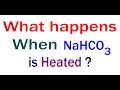 Decomposition of Sodium Hydrogen Carbonate
