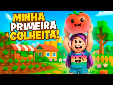 A Sofia Plantou Um TOMATE GIGANTE no Grow a Garden! 🍅🌈 (Roblox)