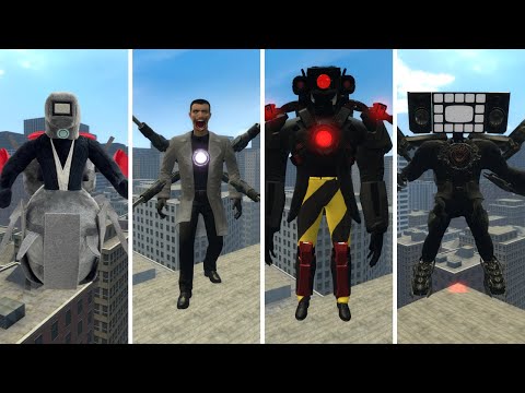 EVOLUTION OF NEW UPGRADED TITAN TV MAN! - Skibidi Toilet In Garry's Mod