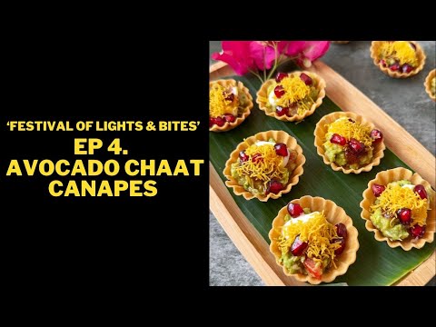 Diwali special- Avocado Chaat Canapes | Healthy & super tasty chaat recipe | Flavours Of Food