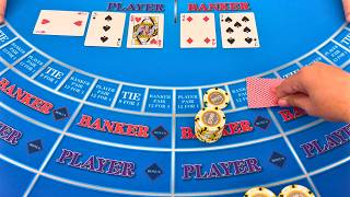 SUPER EASY BACCARAT PATTERN & BIG BETS IN THIS THRILLING $1,000,000 BUY IN CASINO GAME!