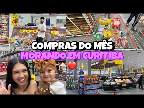 VLOG: COMPRAS DO MÊS MORANDO EM CURITIBA | COMPRAMOS MUITAS COISAS!!