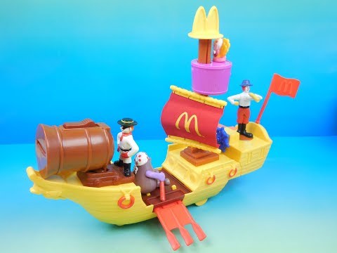 2002 RONALD McDONALDS McBOAT SET OF 4 McDONALDS HAPPY MEAL COLLECTION TOYS VIDEO REVIEW