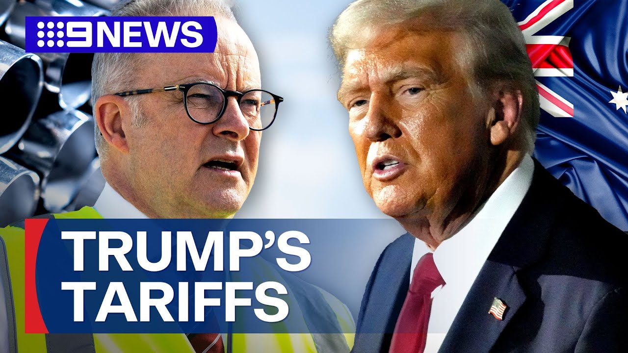 Albanese to call Trump to push for exemptions on tariffs | 9 News Australia