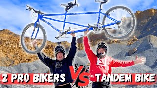 Two Professional Bikers VS One Tandem Bike (Gone Wrong)