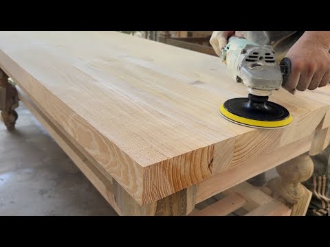 Building a DANGEROUS Monolithic Table and Chair at 20 | Epic Woodworking Project