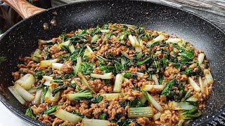 Pechay at Pork Giniling Simpleng Ulam Pero Panalo Sa Sarap / Budget Meal Healthy Ulam