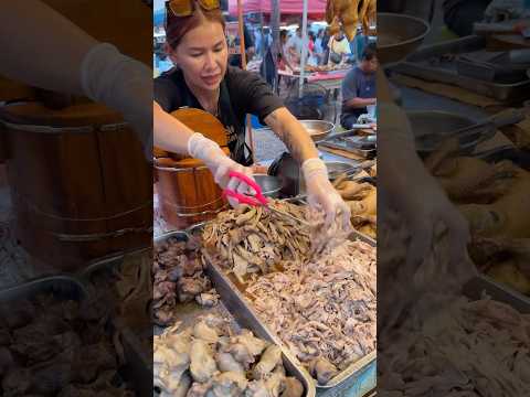 ใส่เป็ดพะโล้ ร้านอาทิตย์เป็ดพะโล้ #สตรีทฟู้ดไทย #streetfood #thaifood