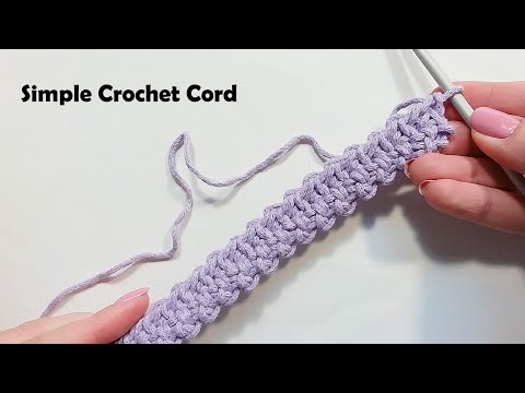 How To Crochet Simple Cord / Bag Strap / Belt