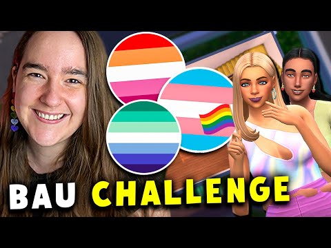 Ich richte ein Haus ein, ABER jeder Raum ist eine andere PRIDE FLAGGE! 😍🌈 Die Sims 4 Bau Challenge