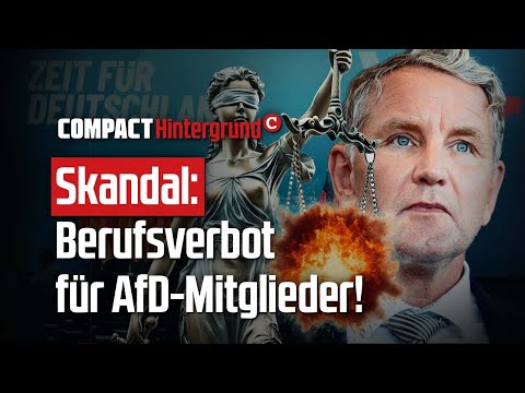 Skandal: Berufsverbot für AfD-Mitglieder!