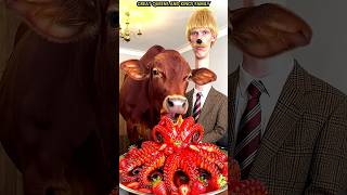 Marvelous Dancing Polish Cow dance strawberry asmr viral ai influencer Horse animal funny cow video
