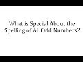 Characteristics and Representation of Odd Numbers