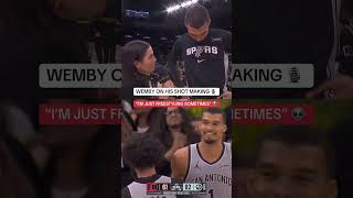 Wemby’s on creative mode 🎨