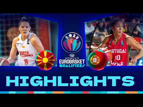 North Macedonia v Portugal | Full Basketball Game | FIBA Women's EuroBasket 2025 Qualifiers