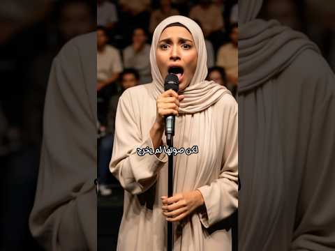 عجزت عن الغناء… لكن القرآن جعل القاعة تبكي وسط ذهول الجميع