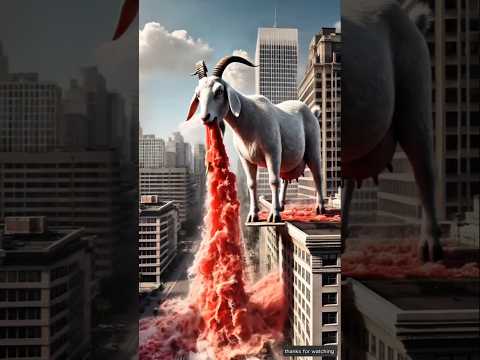 ماذا حدث لهذه الماعز😱