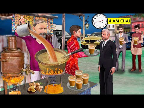 4 AM Subah Desi Chai Wala Businessman Ka Safaltha Hindi Kahaniya Hindi Stories Hindi Moral Stories