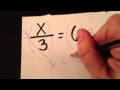 One-Step Equations with Multiplication and Division