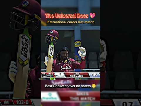 End of Legend 🥹 #shorts #shortsfeed #shortvideo #cricket #crishgayle