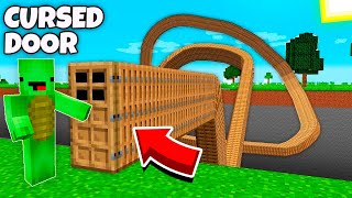 Mikey found a CROOKED DOOR in Minecraft !
