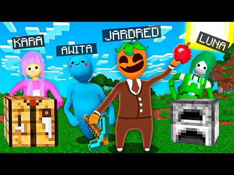 Convertí en PLASTILINA el Mundo de Mis AMIGOS en Minecraft!