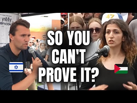 Anti-Israel Student's Lie BACKFIRES as Charlie Kirk Lists The Facts About "Palestinians"