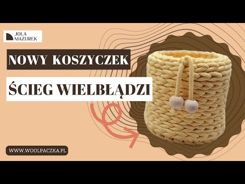Ścieg wielbłądzi z niewidocznym zamykaniem okrążenia.