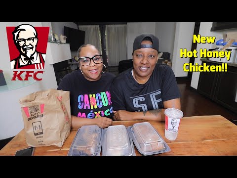 TRYING EVERYTHING OFF THE KFC NEW HOT HONEY CHICKEN MENU