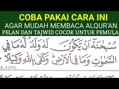 BEGINI CARA MUDAH CEPAT LANCAR MEMBACA ALQURAN KHUSUS PEMULA