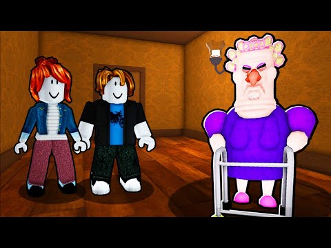 BACON AND BACON GIRL ESCAPE GRUMPY GRAN IN ROBLOX