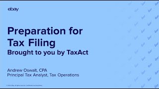 Preparation for tax filing brought to you by TaxAct